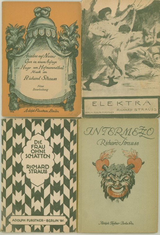 Strauss, Richard - Eight First-Edition Librettos: Salome, Elektra, Der