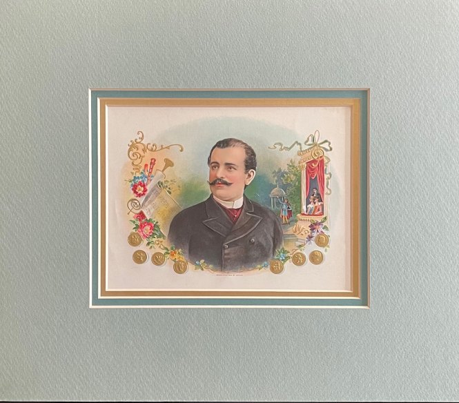 De Reszke, Jean - Cigar box label portrait