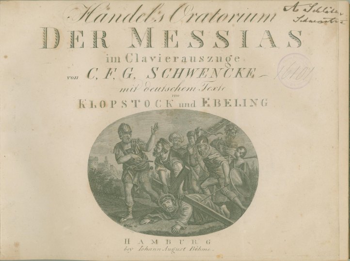 Handel, George Frideric - Der Messias im Clavierauszuge von C.F.G.