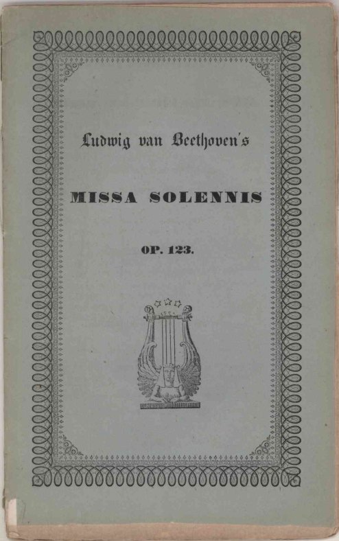 BEETHOVEN'S MISSA SOLENMIS - Heimsoeth, Friedrich - Ludwig van