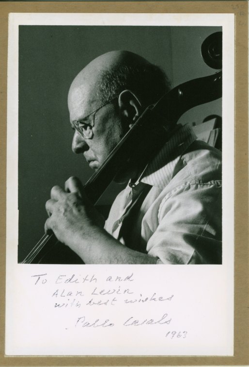 Casals, Pablo - Photograph Signed