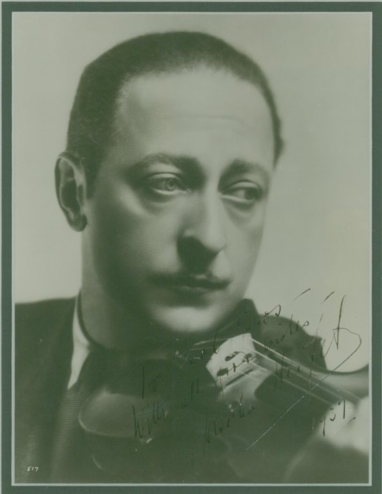 Heifetz, Jascha - Photograph Signed