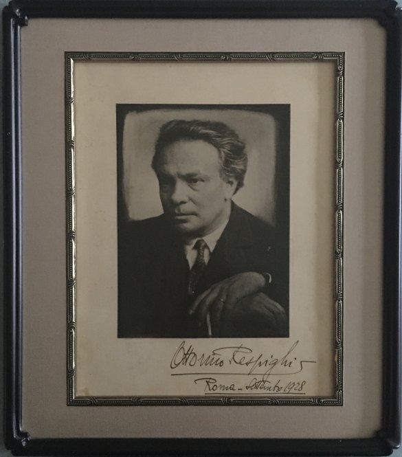 Respighi, Ottorino - Photograph Signed