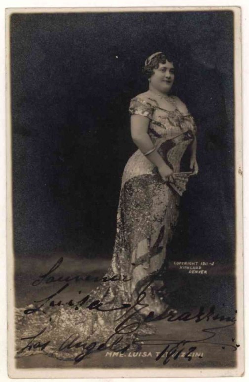 Tetrazzini, Luisa - Postcard Photograph Signed