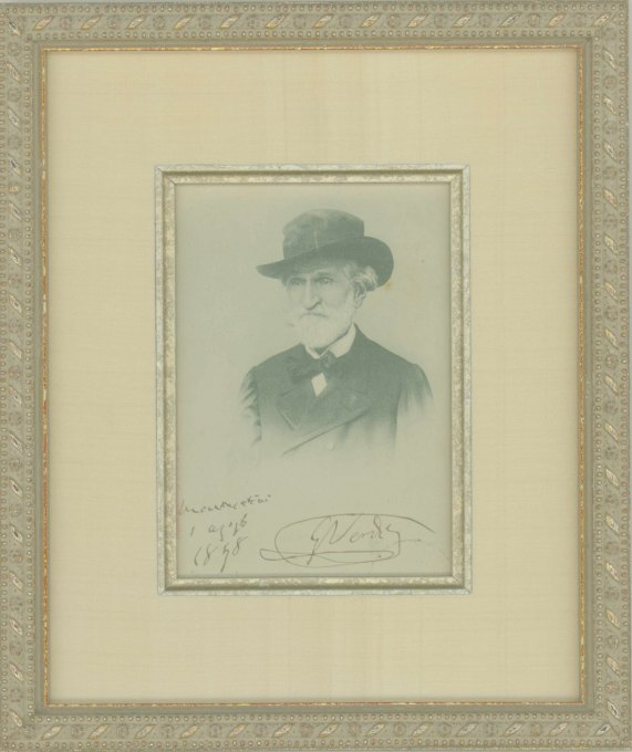 Verdi, Giuseppe - Postcard Photograph Signed