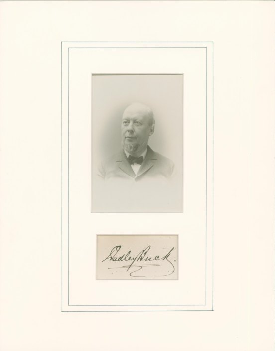 Buck, Dudley - Ensemble with Signature and Cabinet Photograph.