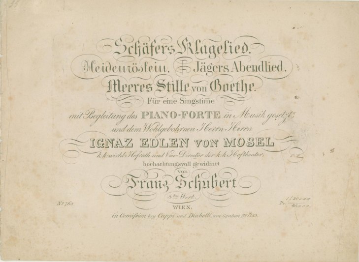 Schubert, Franz - Schäfers Klagelied. Heidenröslein. Jägers